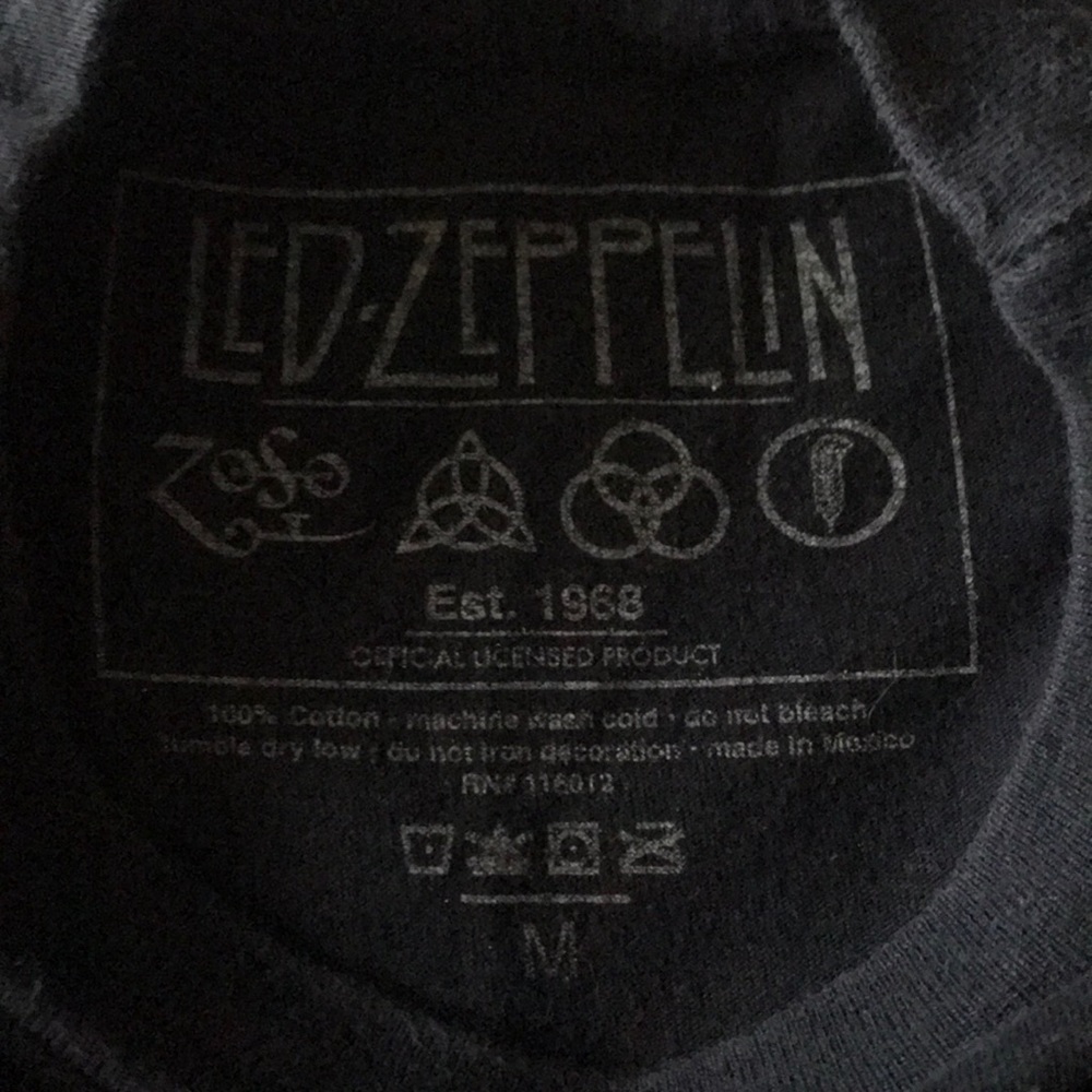 NWOT Led Zeppelin Crop Top - Picture 3 of 3